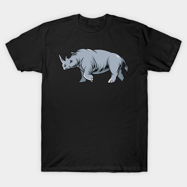 Rhino T-Shirt by fromherotozero